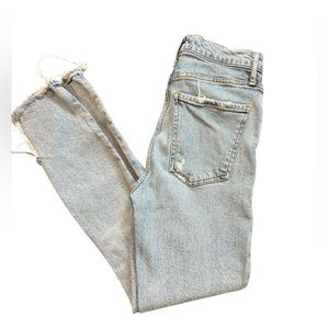 Agolde Nico High Rise Skinny Jean Size 25 Vintage Inspired Stretch Button Fly